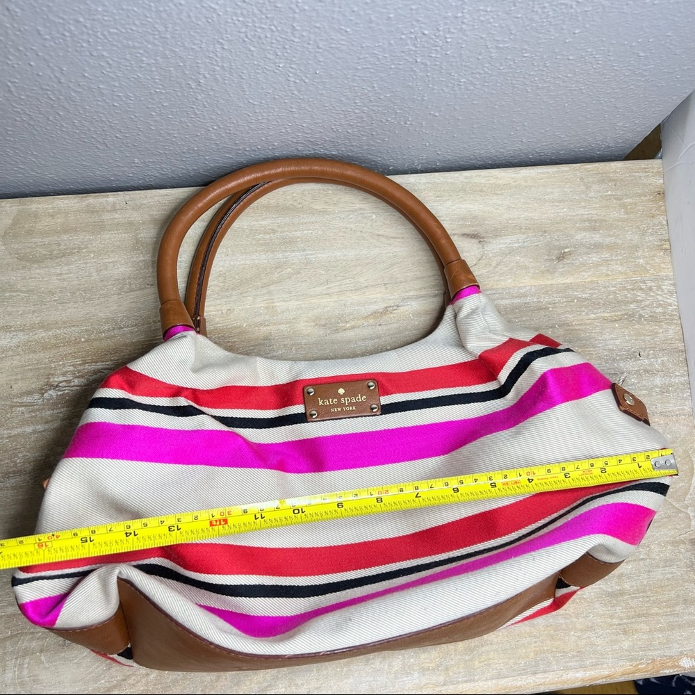Kate spade leather fabric shoulder bag - Picture 11 of 14